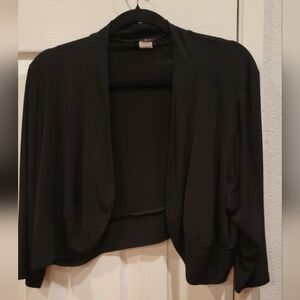Elegant Black Women's Crop Jacket